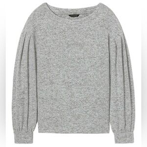 Banana Republic Brushed Fleece Bishop-Sleeve Top - Small, Women’s